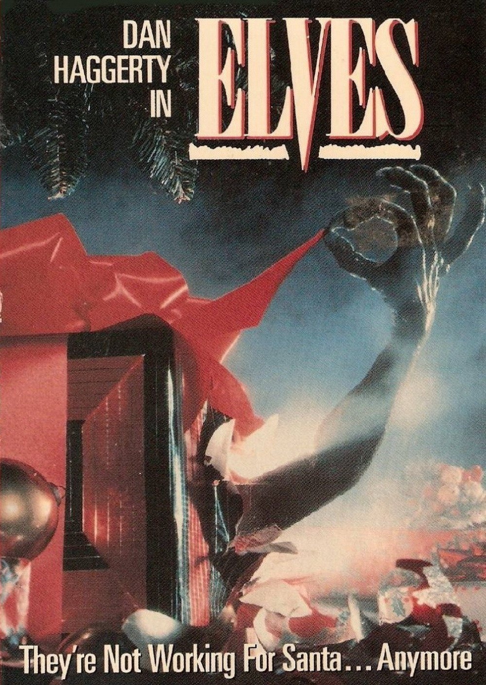 A poster for the 1989 Christmas horror movie, Elves