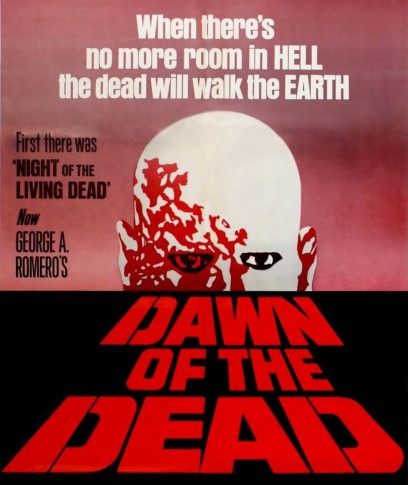 A poster for the 1978 zombie movie, Dawn of the Dead