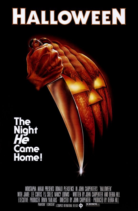 A poster for the 1978 slasher movie classic, Halloween