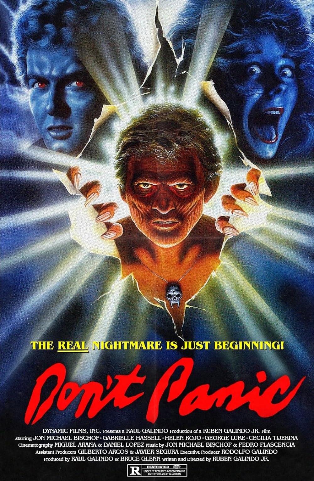 A poster for the 1987 Mexican horror movie, Don't Panic