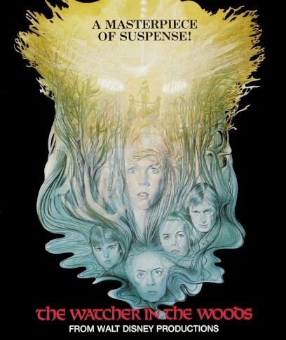 A poster for the 1980 Disney horror movie, The Watcher in the Woods