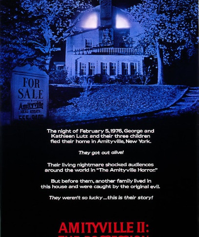 A poster for the 1982 horror movie, Amityville 2: The Possession