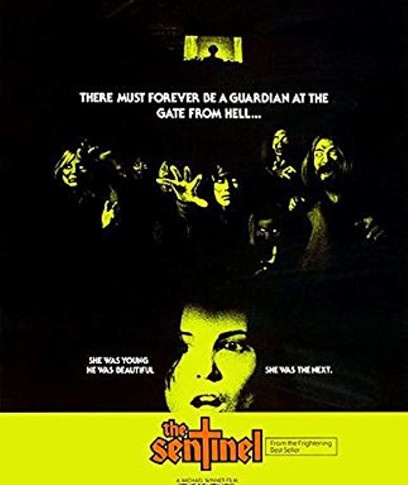A poster for the 1977 haunted house movie, The Sentinel