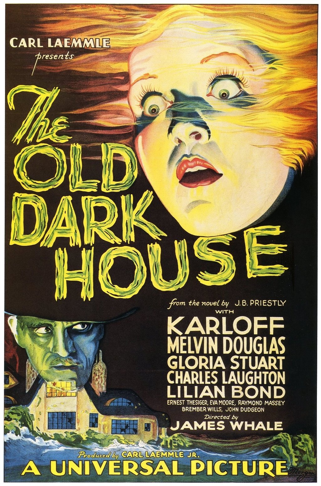 A poster for the 1932 gothic horror, The Old Dark House