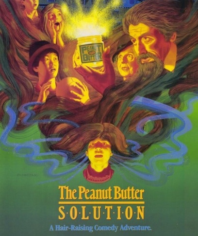 A poster for the 1985 children's movie, The Peanut Butter Solution