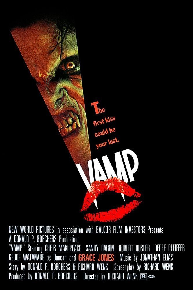 A poster for the 1986 horror comedy, Vamp