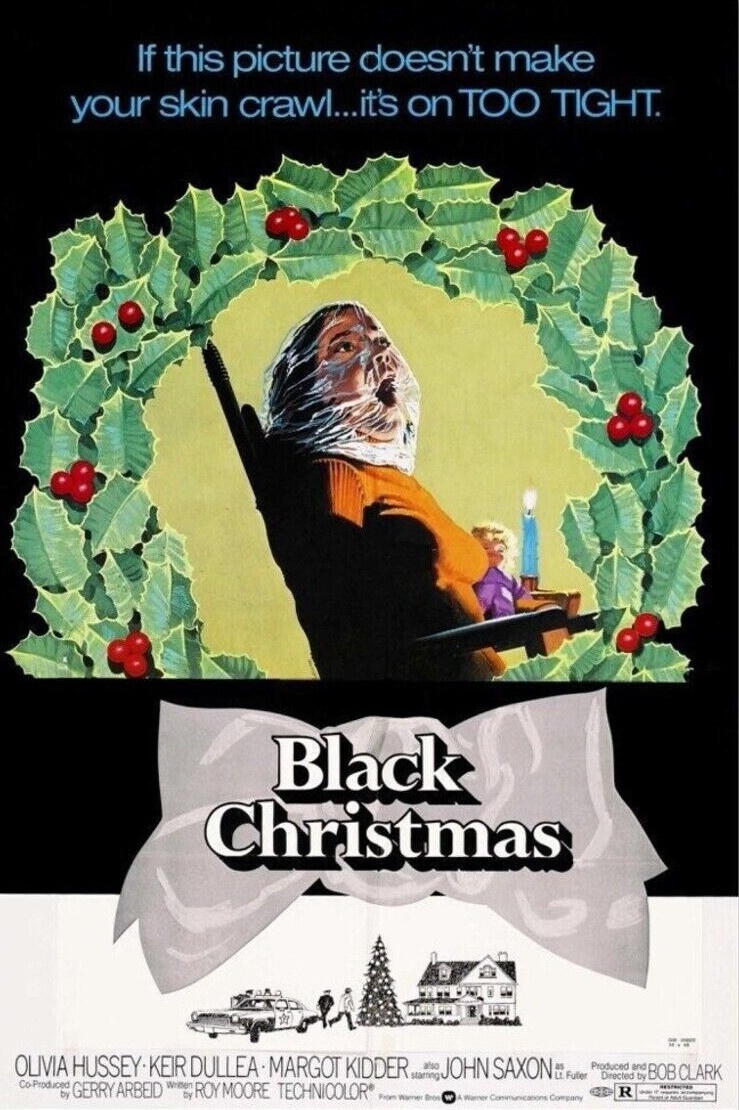 A poster for the 1974 christmas horror movie, Black Christmas