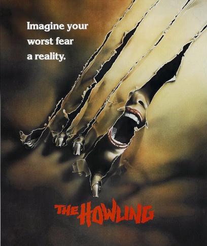 A poster for the 1981 werewolf movie, The Howling