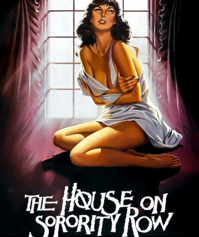 A poster for the 1982 slasher movie, The House On Sorority Row