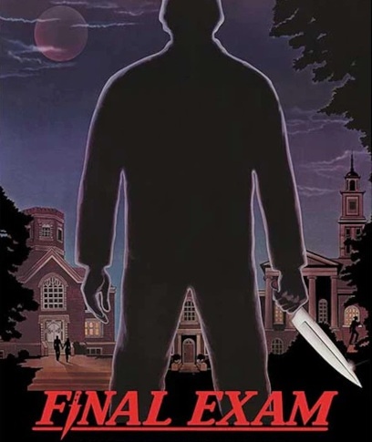 A poster for the 1981 slasher movie, Final Exam